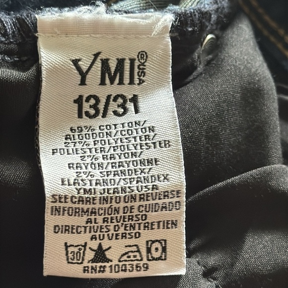 YMI high rise skinnny jeans dark‎ wash five pocket - Picture 8 of 10